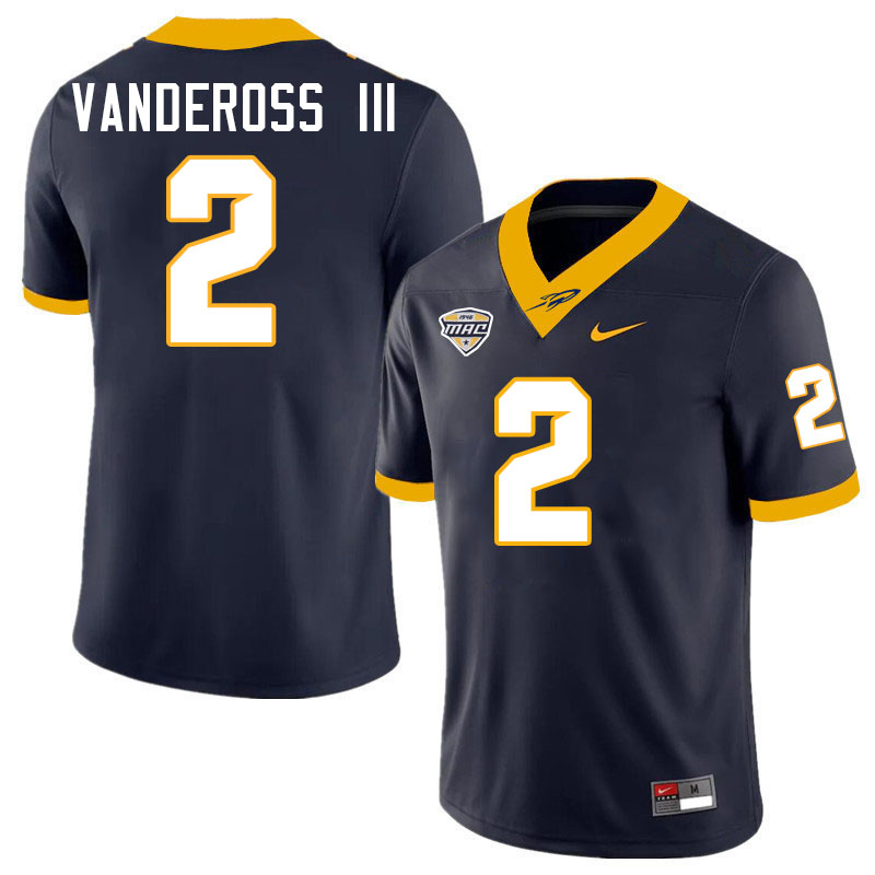 Junior Vandeross III Toledo Jersey,Toledo Rockets #2 Junior Vandeross III Jersey Youth College-Navy